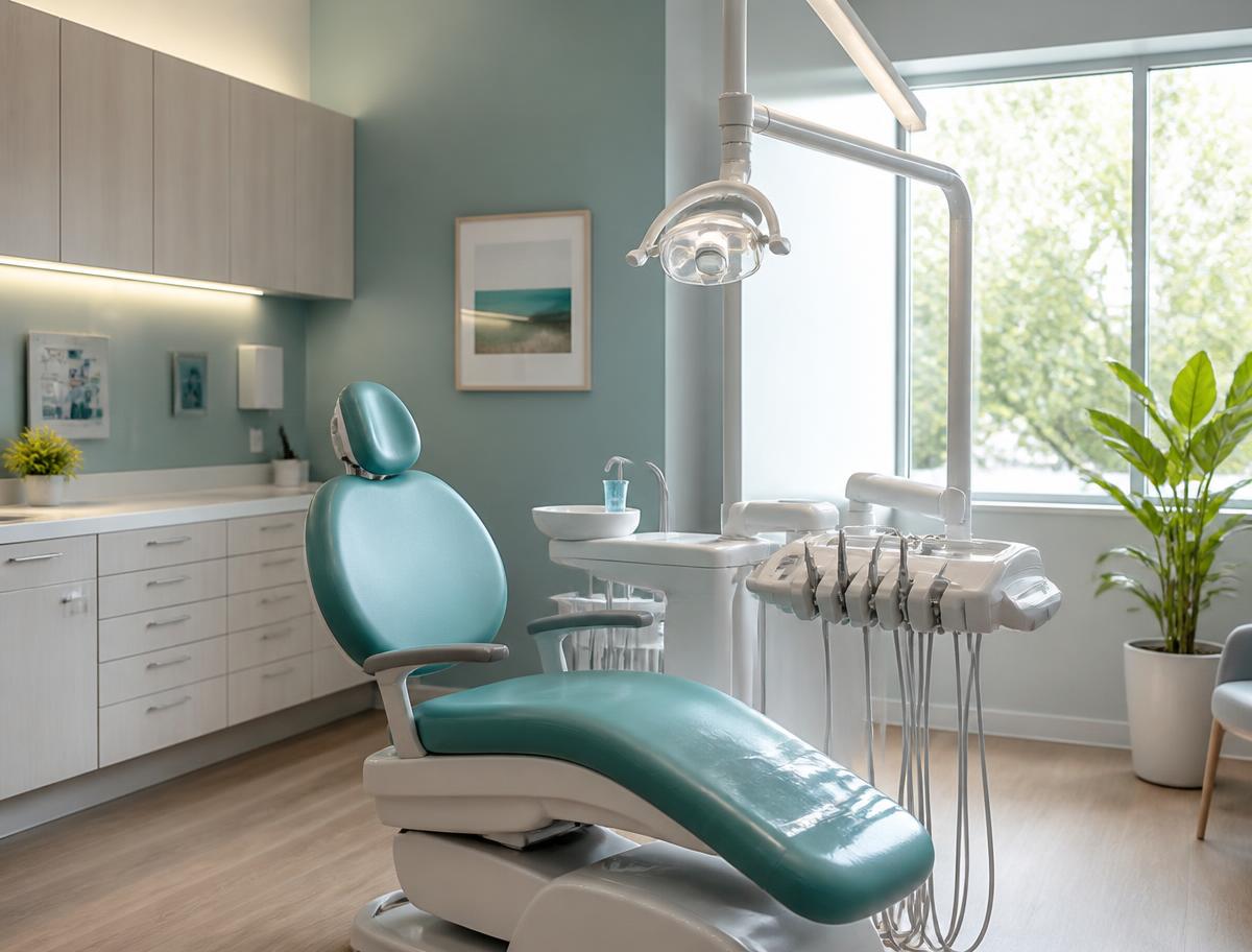 A calm treatment room at the clinic